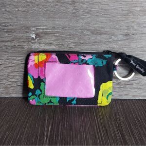 Vera Bradley Zip ID Case Hilo Meadow Keychain ID Window Cards Money